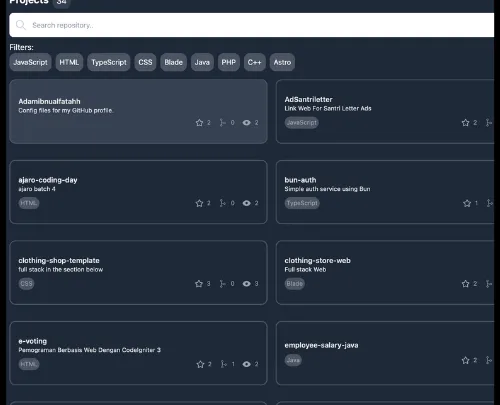 GitHub Profile Finder project preview