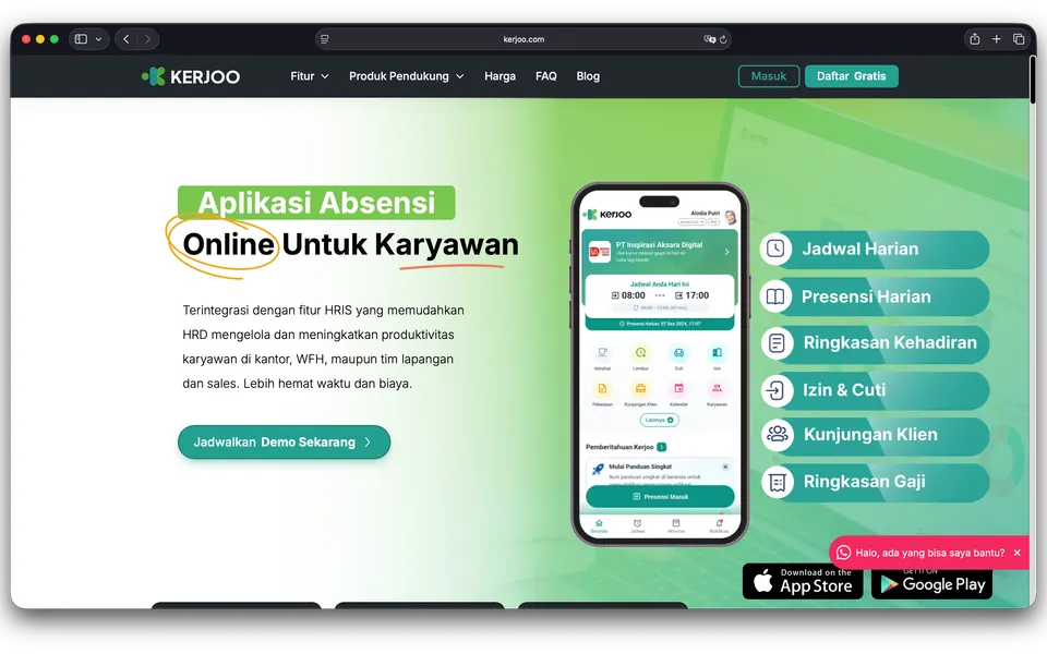 Kerjoo.com project preview